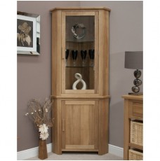 Opus Modern Oak Corner Display Unit